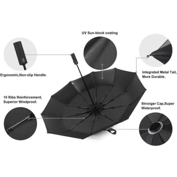 Parasol odwrotny niekapiący automat odblask HIT [23130000819]